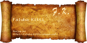 Faluba Kitti névjegykártya